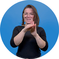 IlknurTermin Foto von Ilknur Warnecke. Gebärdet "Termin".